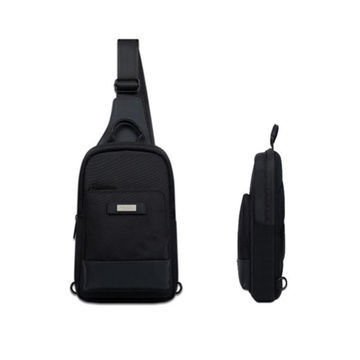 10' Unisex Sling Bag Daypack Messenger με μαύρο γκρι χρώμα